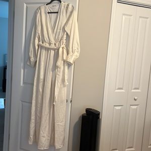 BlaticBorn Ivory Maxi Dress with Slit!